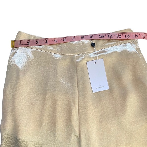 NWT LOVERS & FRIENDS Britt Top & Pants Set Champagne Gold Crop Top NEW Small S - Picture 15 of 16